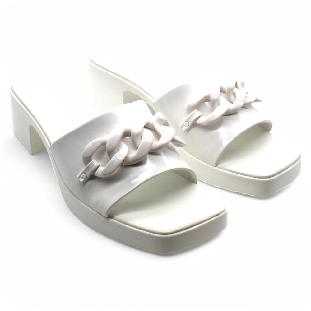 Womens Heel Slip on Heeled Sandals